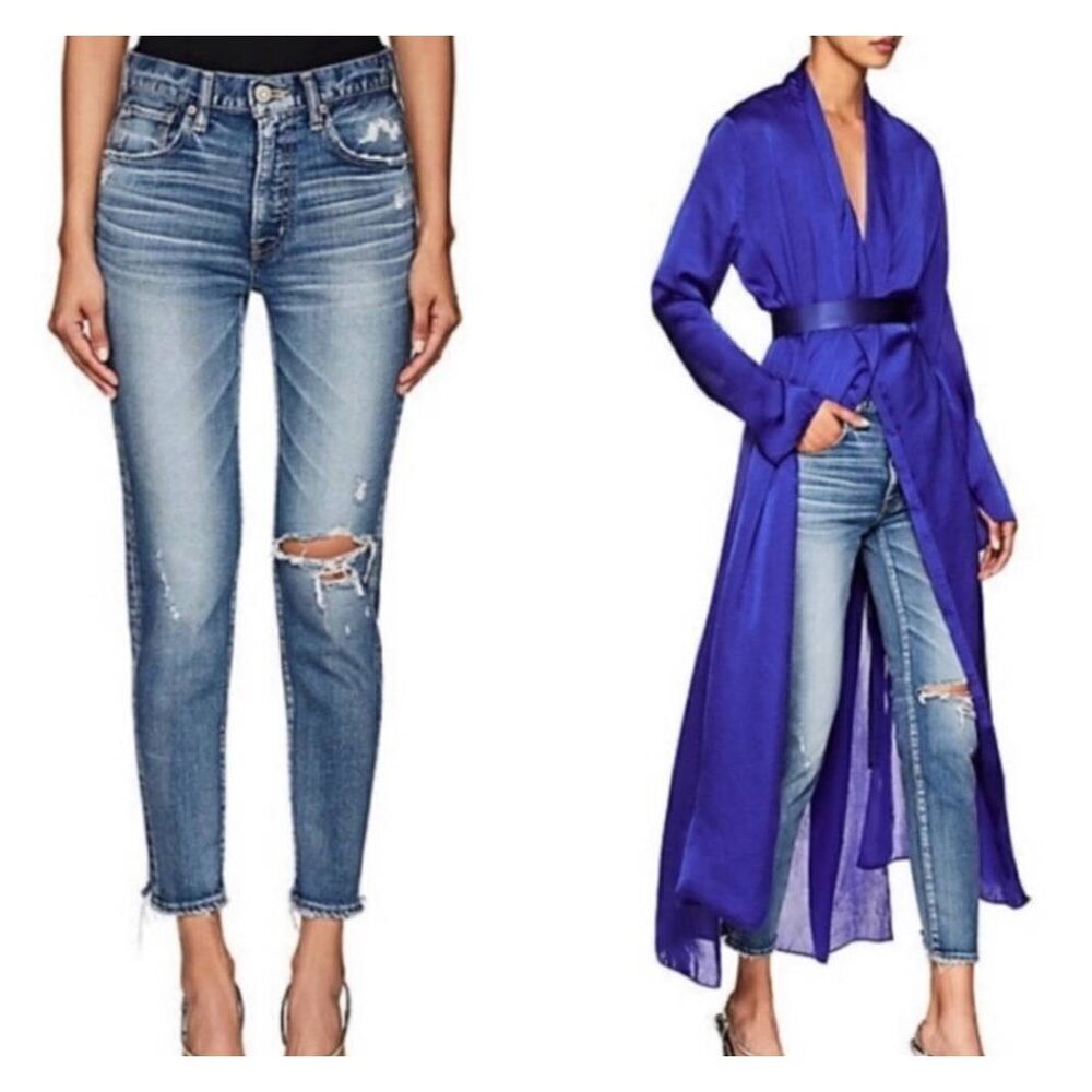 MOUSSY Vintage Barneys New York Distressed Howa Skinny Jeans in Size 26